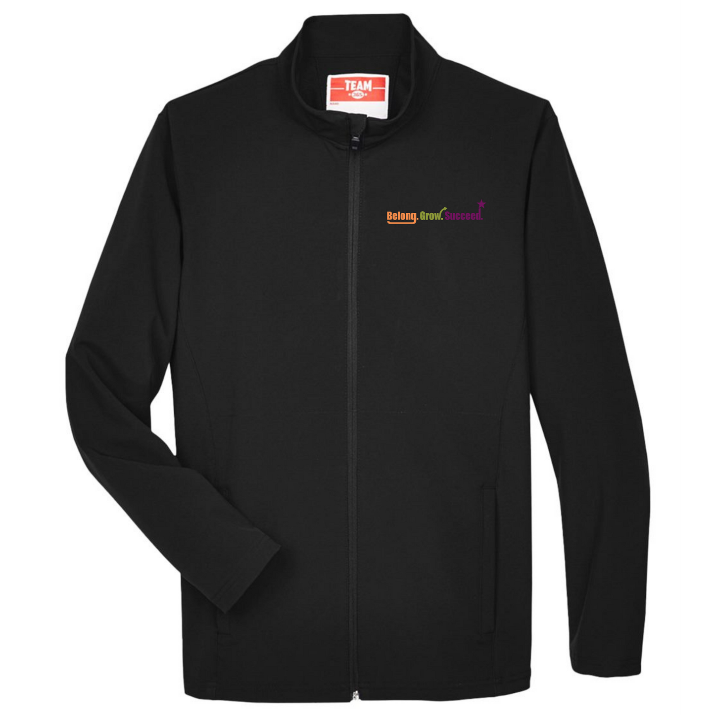 Belong. Grow. Succeed. Embroidered Soft Shell Jacket