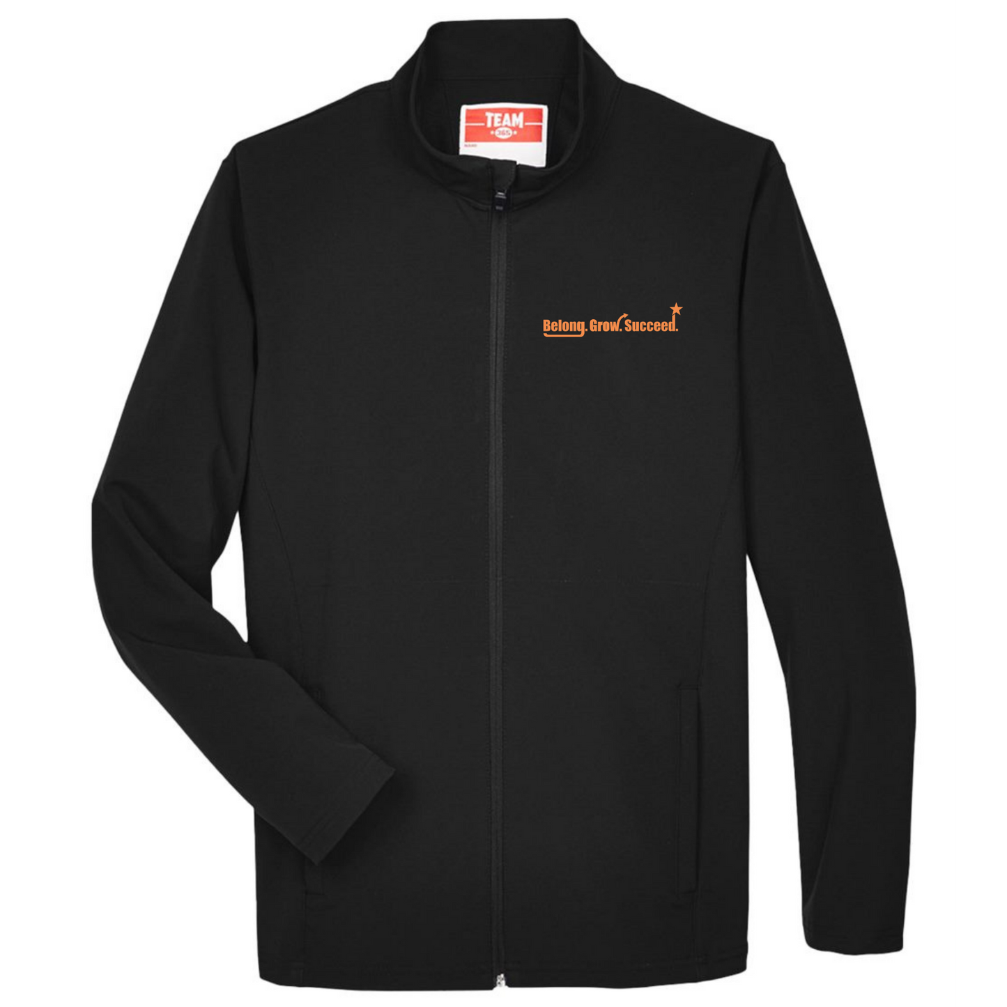 Belong. Grow. Succeed. Embroidered Soft Shell Jacket