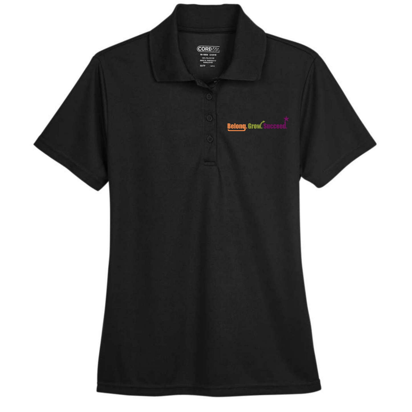 Belong. Grow. Succeed. Embroidered Polo
