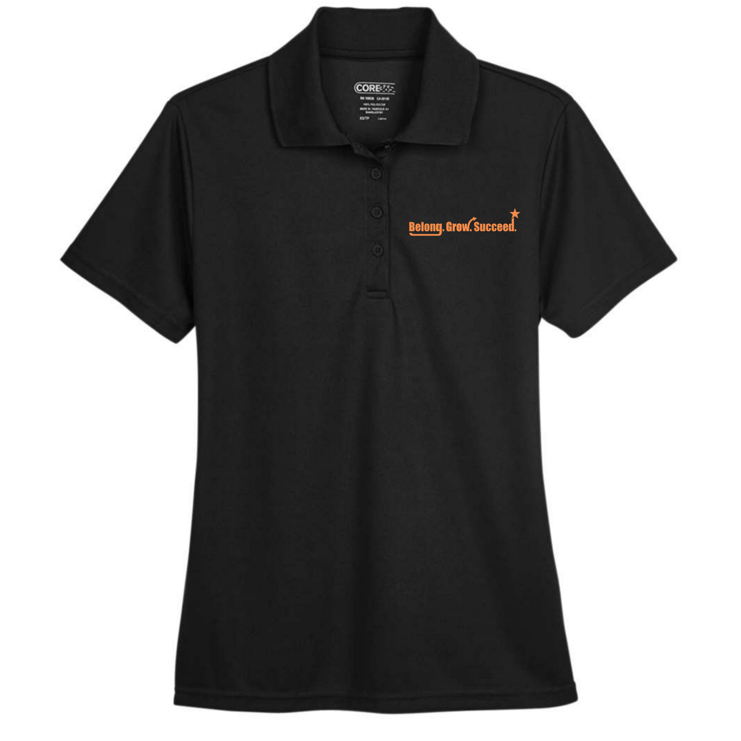 Belong. Grow. Succeed. Embroidered Polo