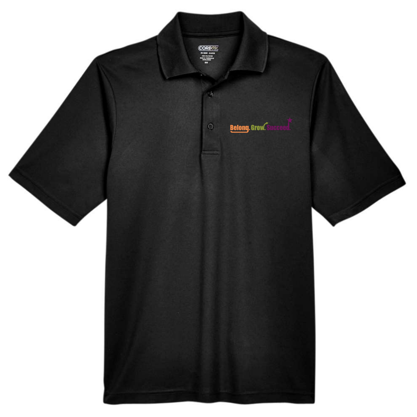 Belong. Grow. Succeed. Embroidered Polo