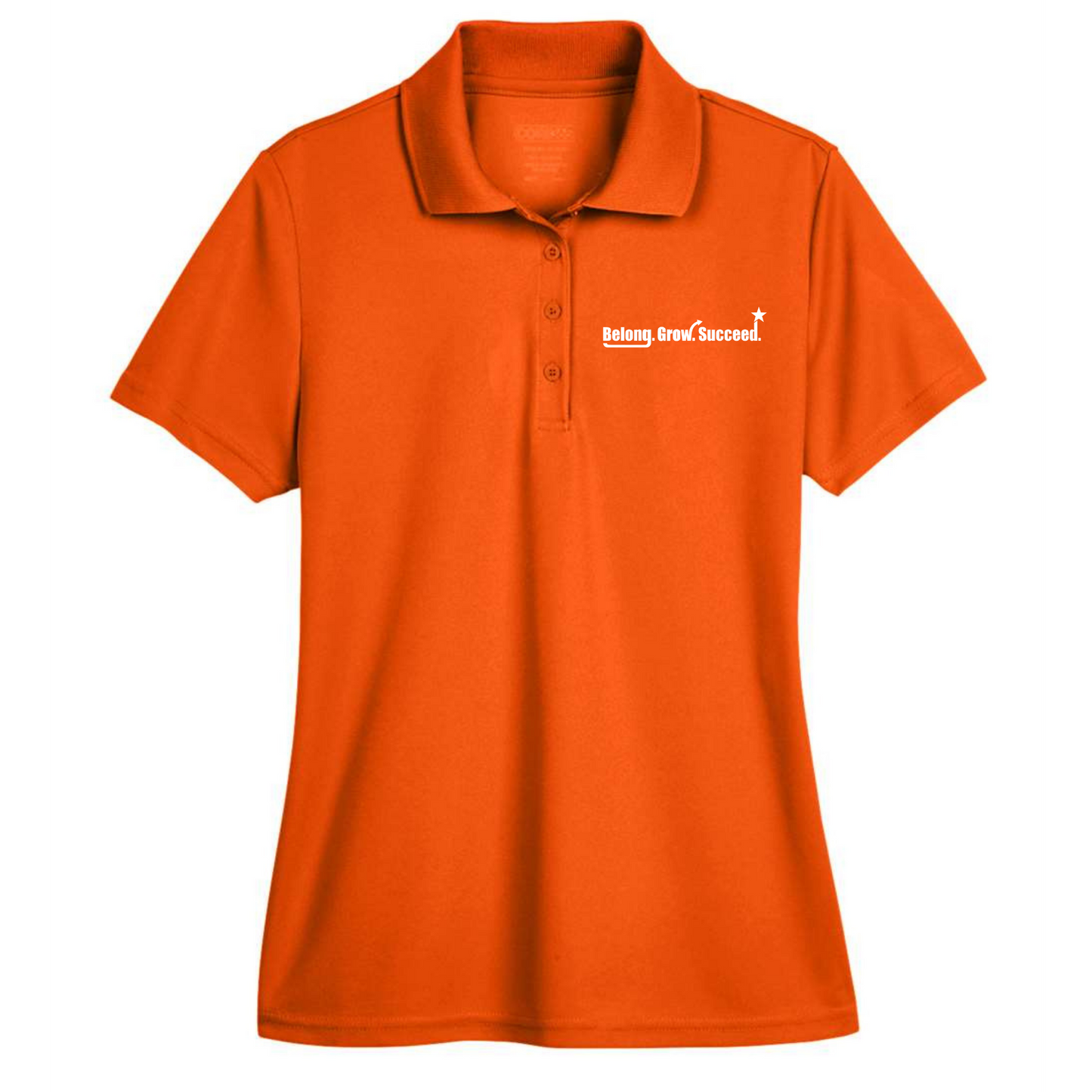 Belong. Grow. Succeed. Embroidered Polo
