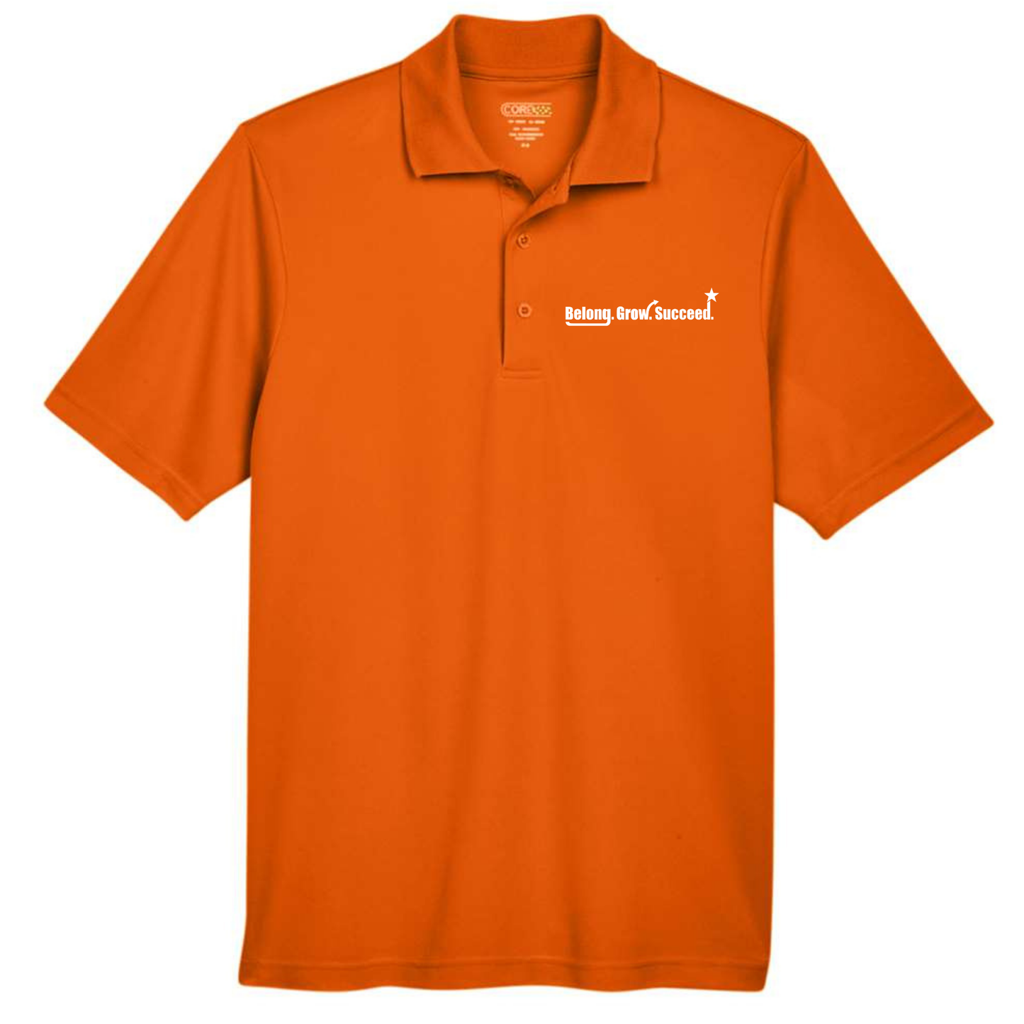 Belong. Grow. Succeed. Embroidered Polo
